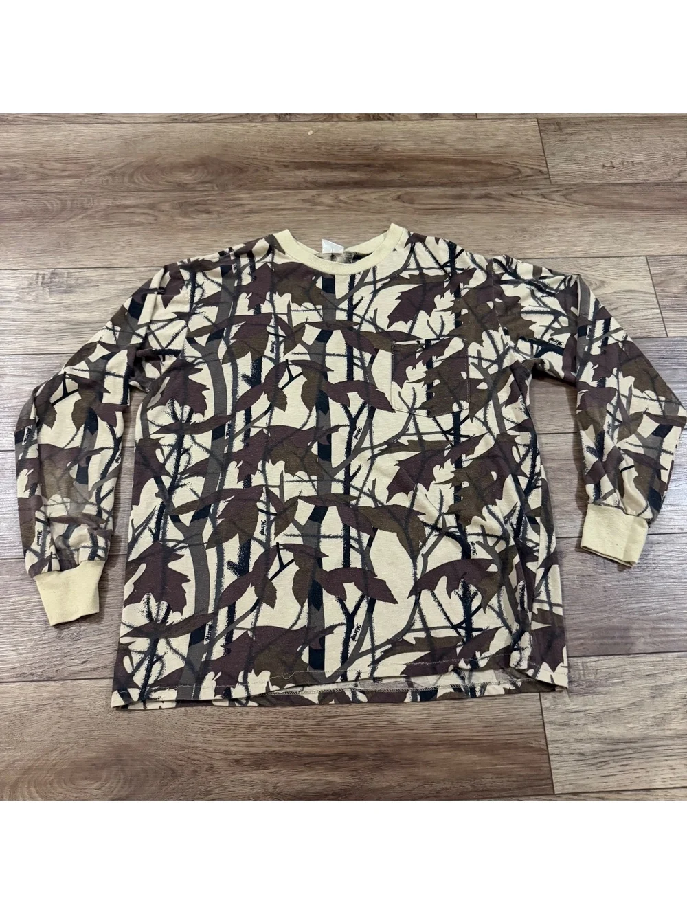 Vtg 80s Himalayan Industries Mirage Camo Pocket Shirt M/L